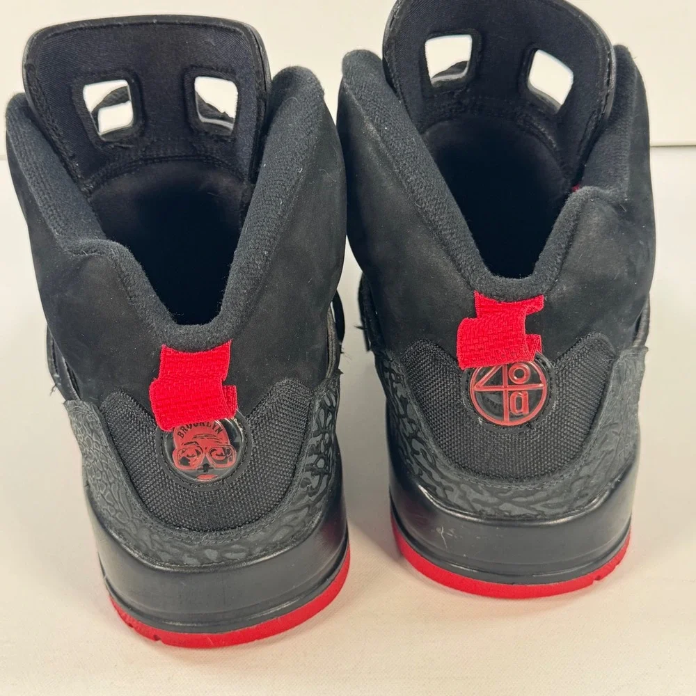 Jordan Spizike Black Varsity Red Mens Basketball Shoes 315371-001 Size 13